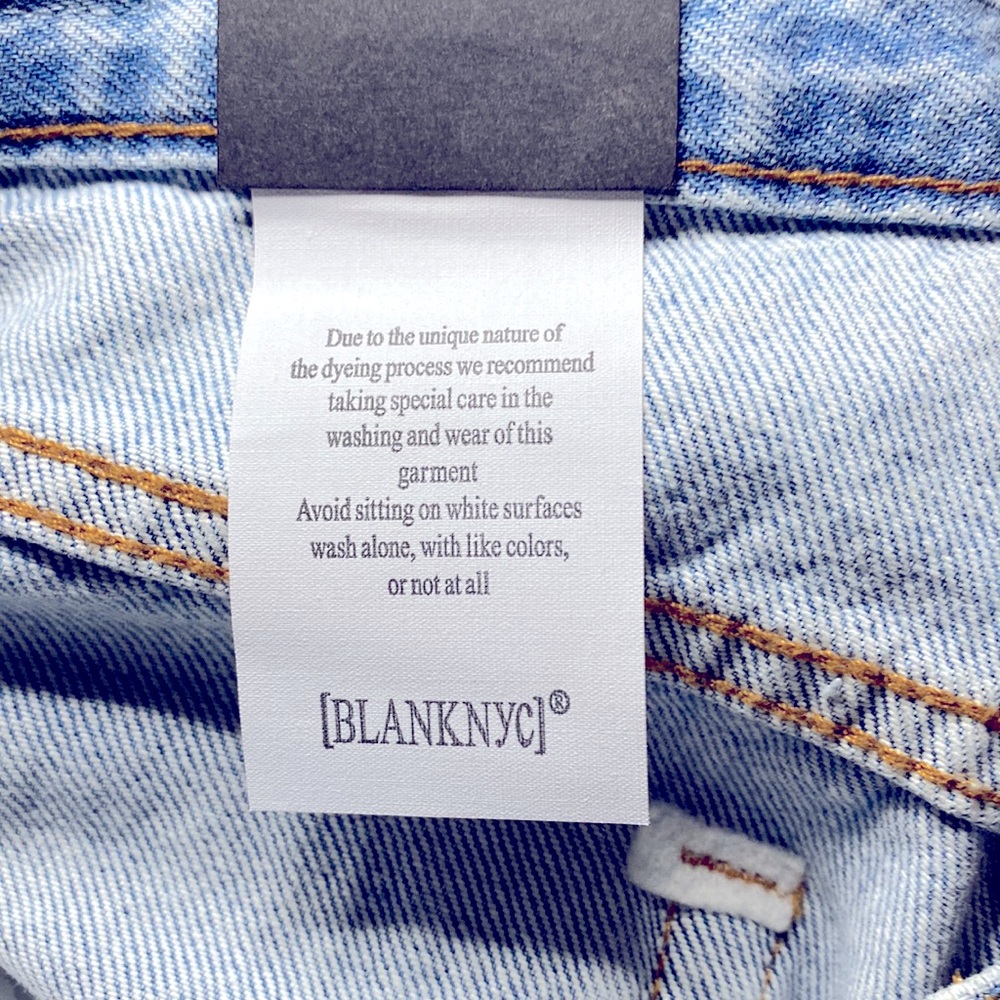 NWT Blank NYC The Leonard Distressed Bermuda Shorts Size 25 - Picture 5 of 10